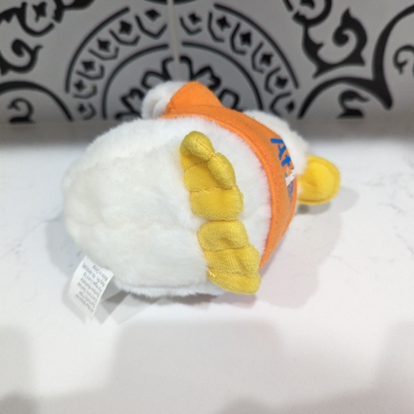 Aflac 5" Duck Plush w/ Yellow Shirt and Blue Backpack Hat Marketing - Picture 4 of 5
